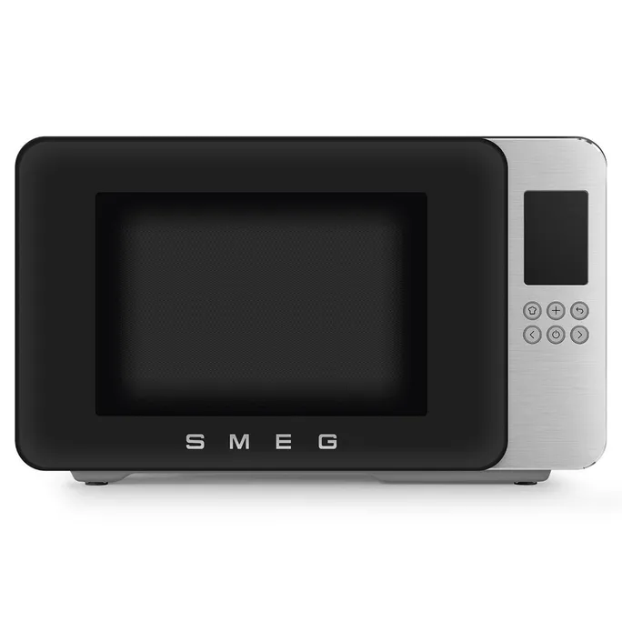 SMEG MOC01BLMEU Kombi-Tisch-Mikrowelle + Grill Schwarz-Matt-Aluminium 900 W