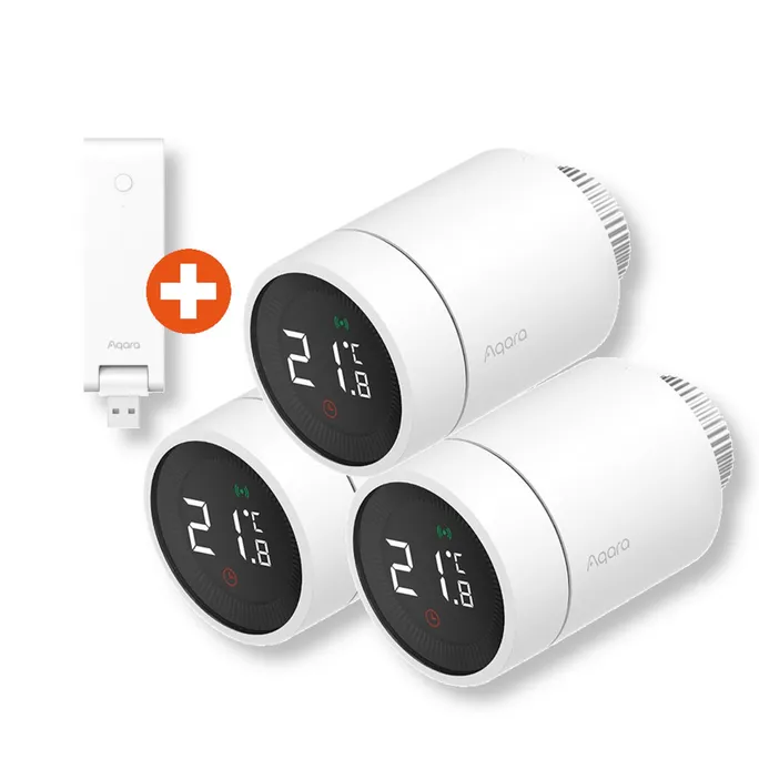 Aqara | Starter Set | 3 Heizkörperthermostaten + Hub