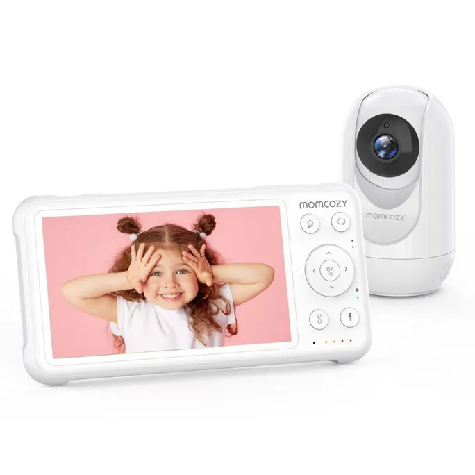 Momcozy Video-Babyphone, 12,7cm (5 Zoll), mit Akku, 1080P HD-Kamera