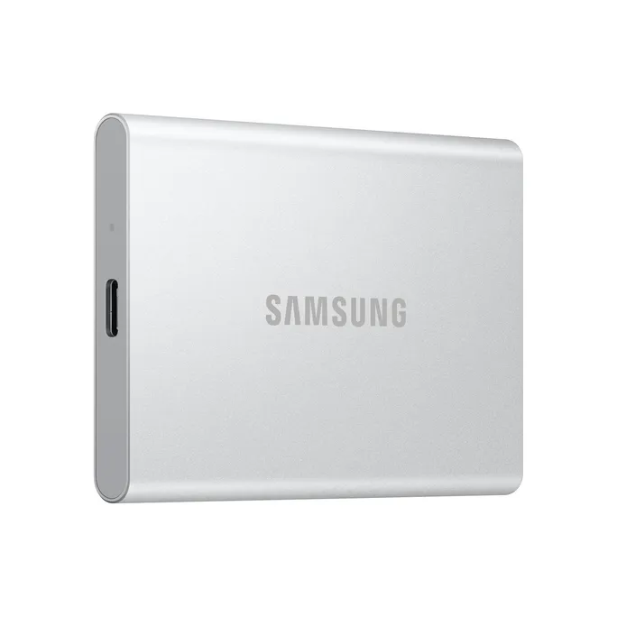 Samsung Portable SSD T7 Resurrected 4 TB USB-C 3.1 (10Gb/​s) Silber externe Festplatte SSD