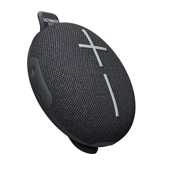 Ultimate Ears MINIROLL Schwarz, Mini Bluetooth Lautsprecher (A2DP), PartyUp Funktion, IP67- zertifizierte