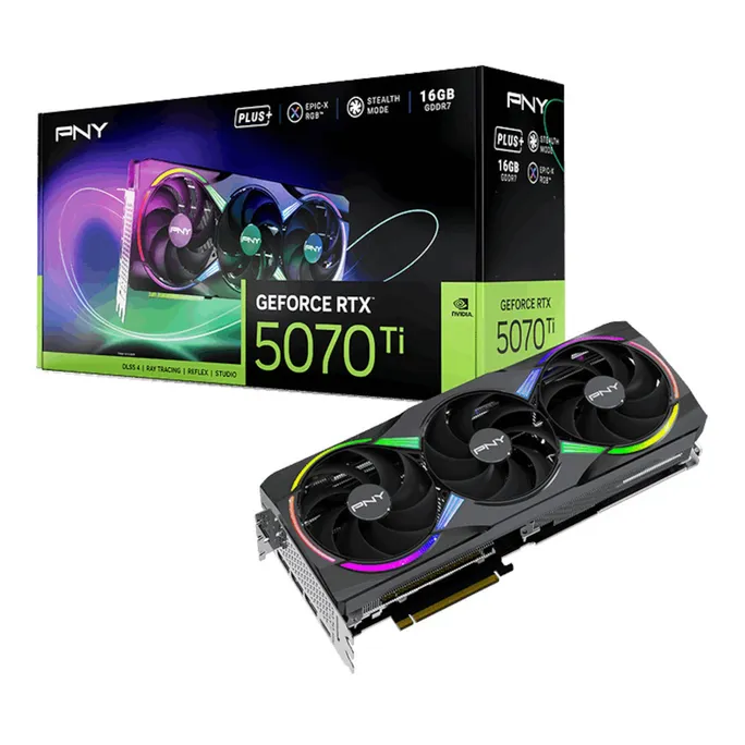 PNY GeForce RTX 5070 TI EPIC-X RGB Grafikkarte 16 GB