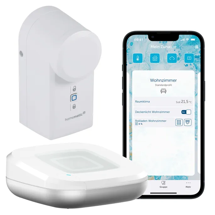 Homematic IP Starter Set, Türschlossantrieb HmIP-DLD & Access Point 2 HmIP-HAP2