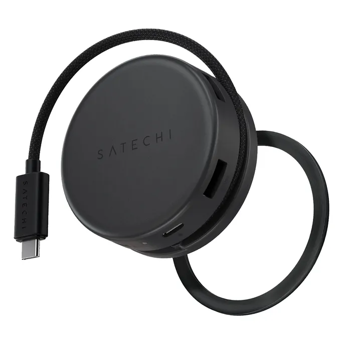 Satechi OntheGo™ 7-in-1 Multiport Adapter Schwarz