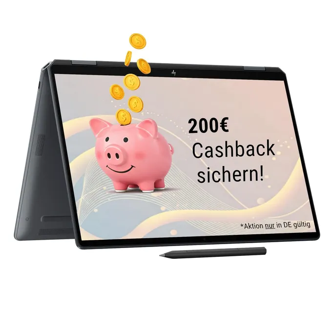 HP OmniBook Ultra Flip 14" 2,8k OLED Touch Core Ultra 7 256V 16GB/1TB SSD Windows 11 Home - 14-fh0075ng inkl. HDMI Adapter & Pen Copilot+PC