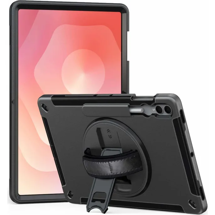 JT Berlin Rugged Kickstand & Handstrap Case für Galaxy Tab S11 Ultra/S10 Ultra/S9 Ultra/S8 Ultra schwarz