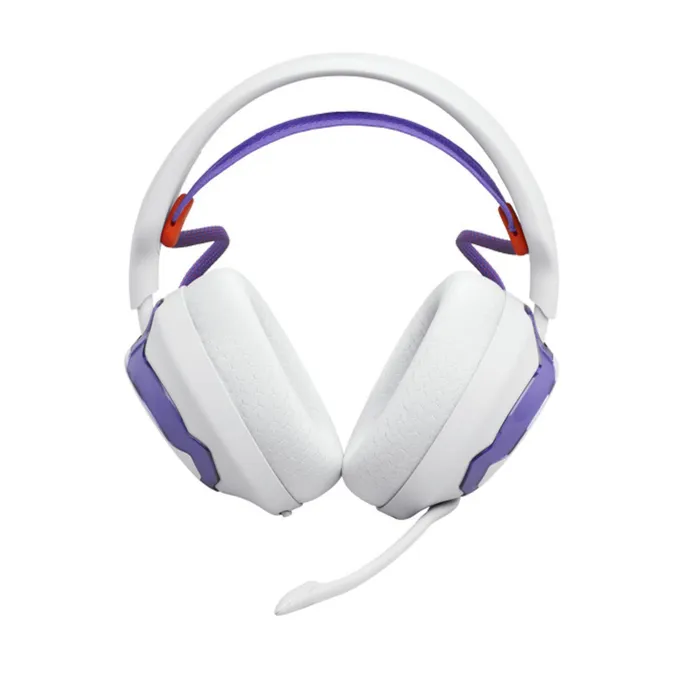 JBL Quantum 650 Wireless Over-Ear-Gaming-Headset, weiss/violett