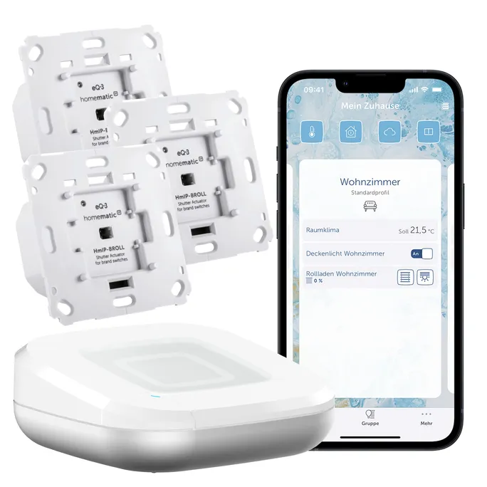Homematic IP Starter Set Rollladen / Beschattung • 3x Aktor • Access Point 2