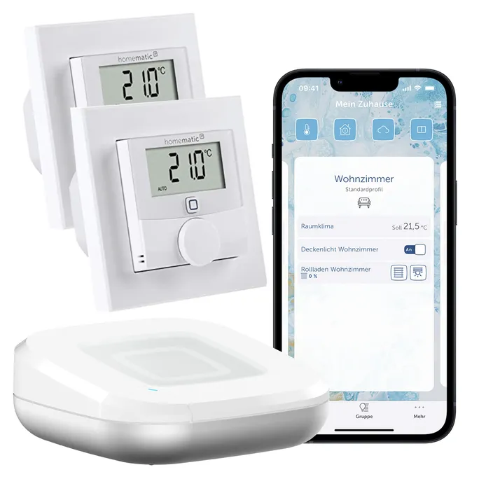 Homematic IP Starter Set Fußbodenheizungssteuerung • für 2 Räume
