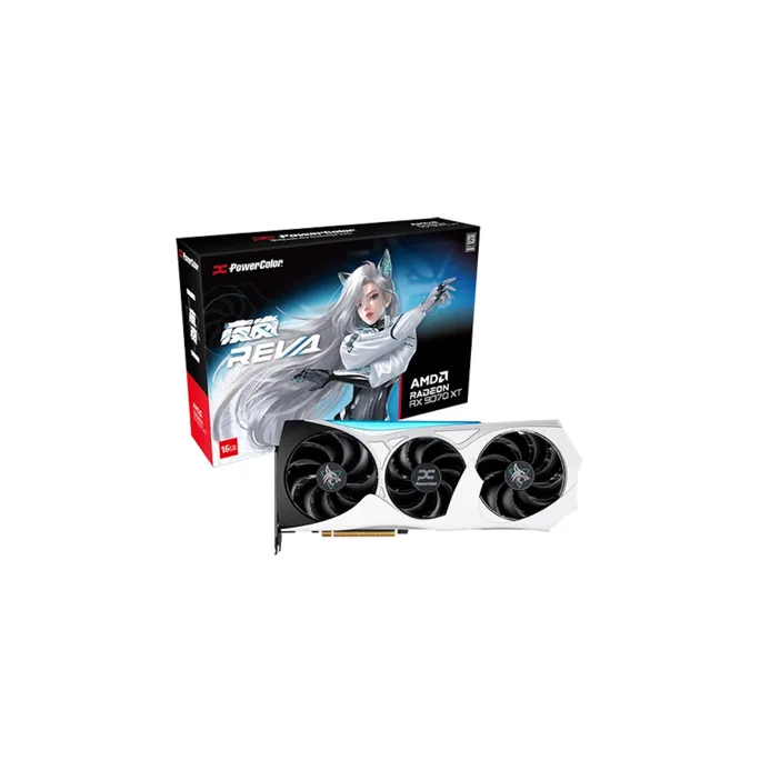 POWERCOLOR AMD Radeon RX 9070 XT Hellhound Reva 16GB GDDR6 Grafikkarte HDMI/3xDP
