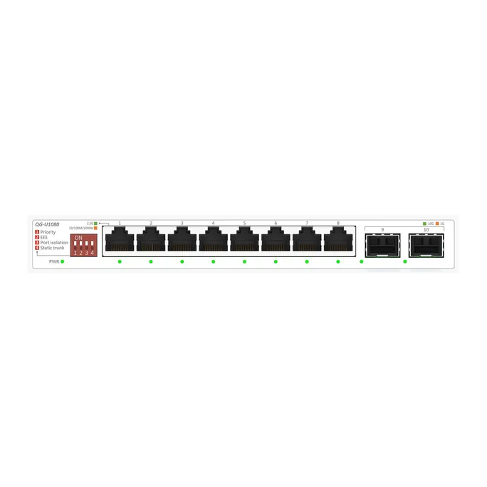 ASUS QG-U1080 8-Port 2.5G + 2-Port 10G SFP+ Switch unmanaged