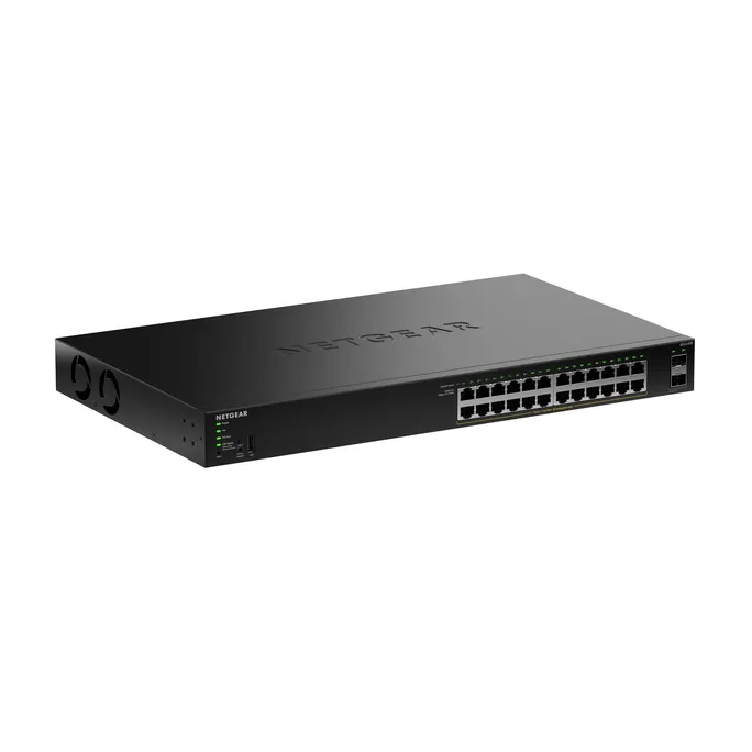 NETGEAR S350 Series 24-Port Gigabit Ethernet PoE+ Smart Managed Essentials Switch mit 2 Dedicated SFP Ports
