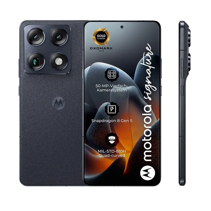 Motorola Signature 5G 16/512GB Android 16 Smartphone Carbon