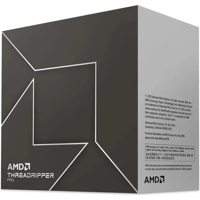 AMD Ryzen™ Threadripper™ PRO 7955WX 16-Kern CPU, Sockel sTR5, Boxed (ohne Kühler)
