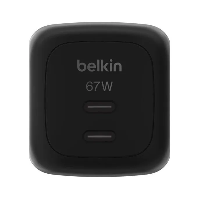 Belkin Dual USB-C Ladegerät Power Delivery und PPS (67 W) schwarz