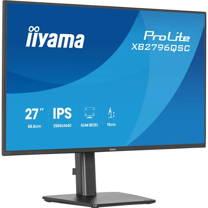 iiyama ProLite XB2796QSC-B1 27" QHD IPS 16:9 75 Hz USB-C 65WPD Monitor