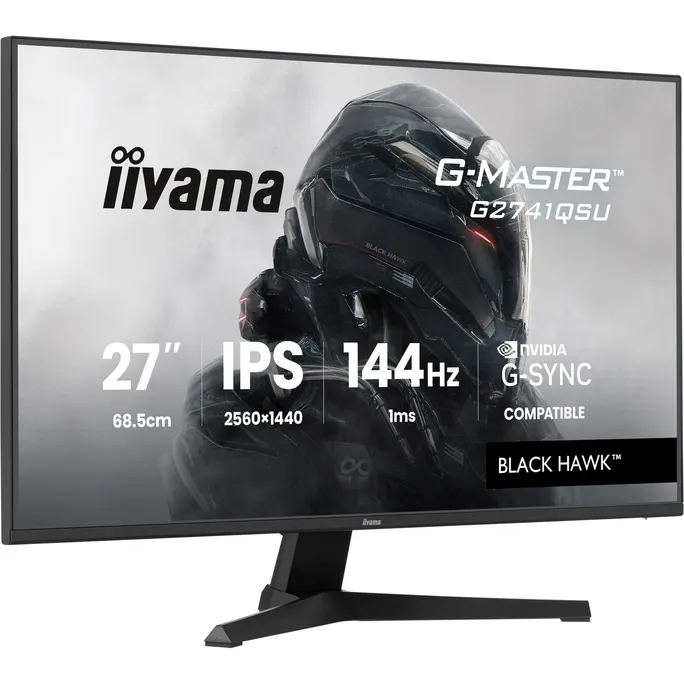 iiyama G-Master Black Hawk G2741QSU-B1 27 Zoll QHD IPS LED 16:9 144 Hz Gaming Monitor