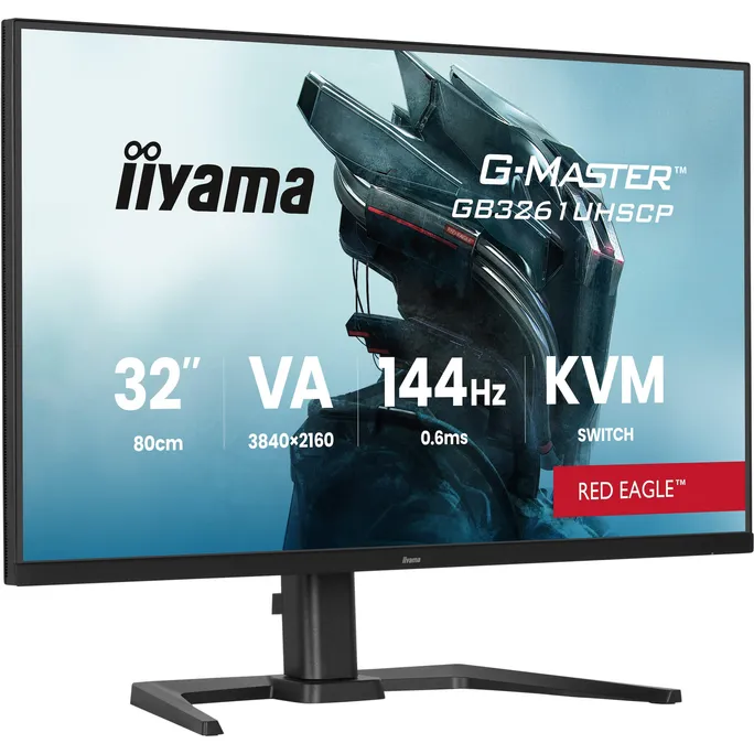iiyama G-Master Red Eagle GB3261UHSCP-B1 31.5 Zoll 4K (UHD) VA Panel 16:9 144 Hz Gaming Monitor