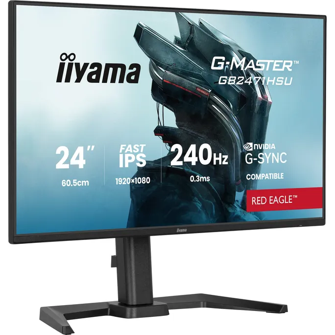 iiyama G-Master Red Eagle GB2471HSU-B1 23.8 Zoll Full HD IPS Panel 16:9 240 Hz Gaming Monitor