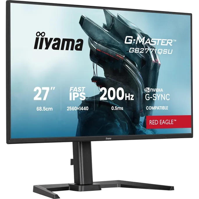 iiyama G-Master Red Eagle GB2771QSU-B1 27 Zoll WQHD IPS Panel 16:9 200 Hz Gaming Monitor