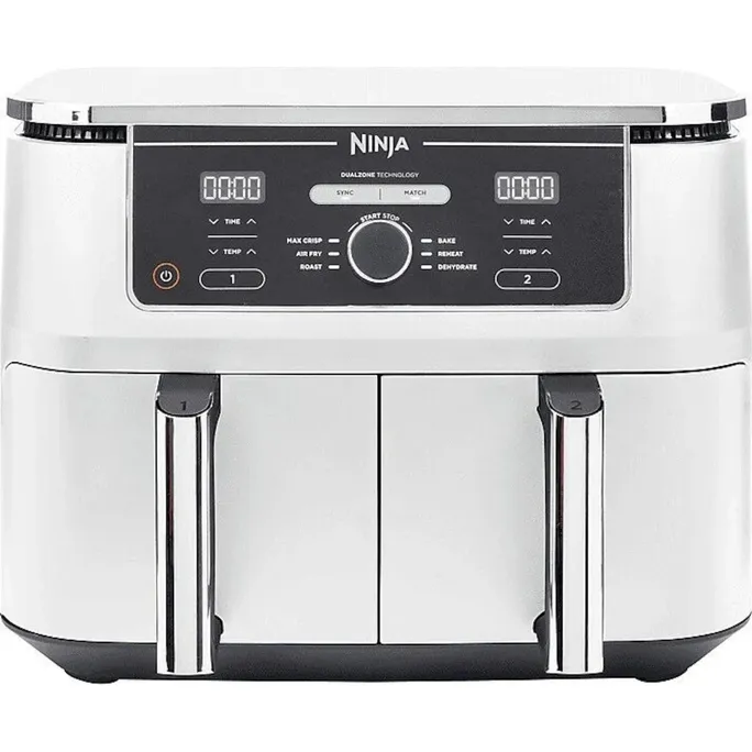 Ninja Foodi MAX AF400EUWH Dual Zone Heißluftfritteuse 9,5 L Weiß