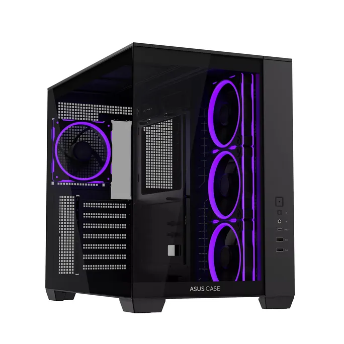 ASUS A32 PLUS TG ARGB ATX Midi-Tower Gaming Gehäuse Schwarz