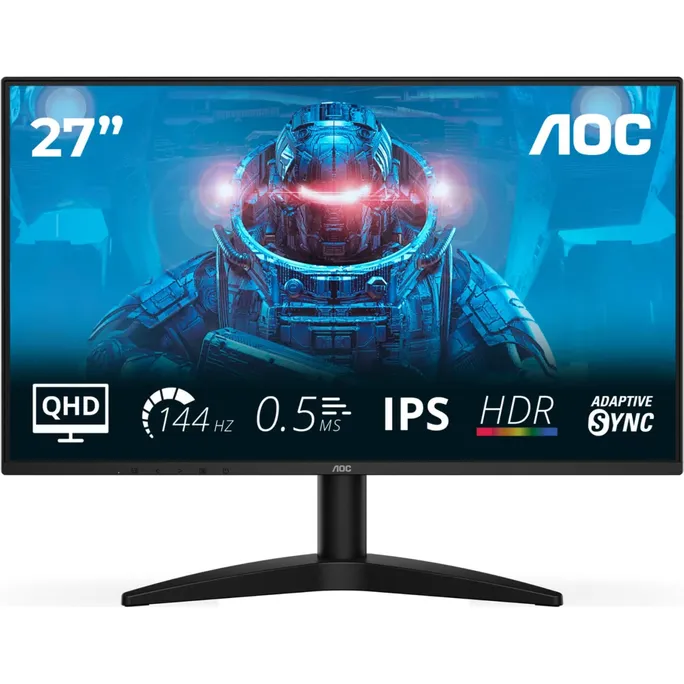 AOC Q27B36X 27 Zoll QHD IPS Gaming Monitor 144 Hz 16:9 DP/HDMI