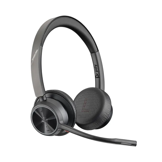 Poly Voyager 4320-M UC Schwarz Kabelloses Bluetooth-Headset, BT700 USB-C Dongle