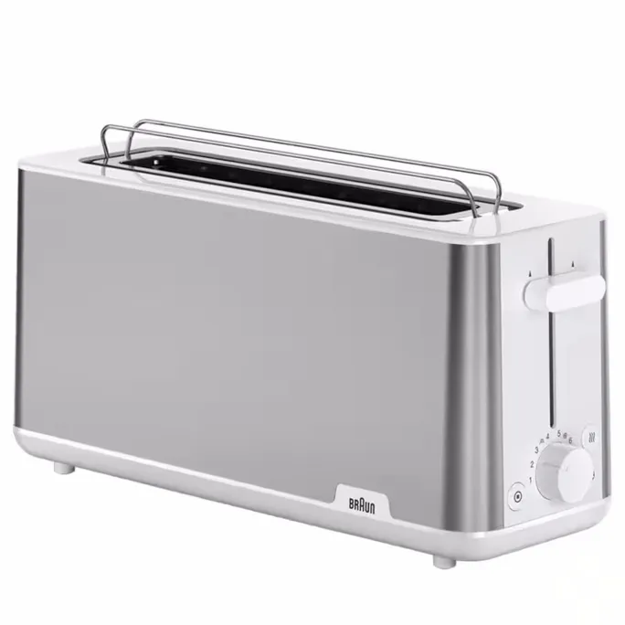 Braun HT1610 PurShine Langschlitz-Toaster weiß