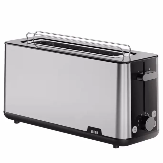Braun HT1610 PurShine Langschlitz-Toaster schwarz
