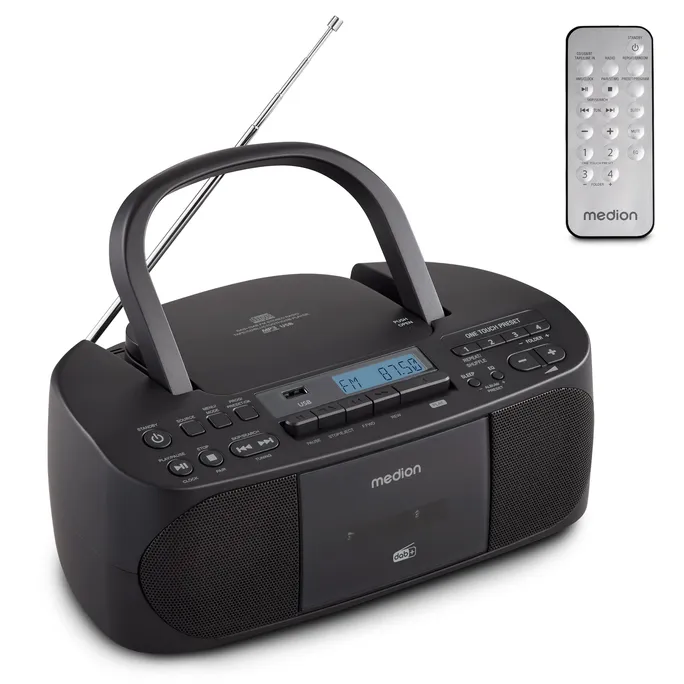 MEDION® LIFE® DRX-1 Plus Boombox schwarz