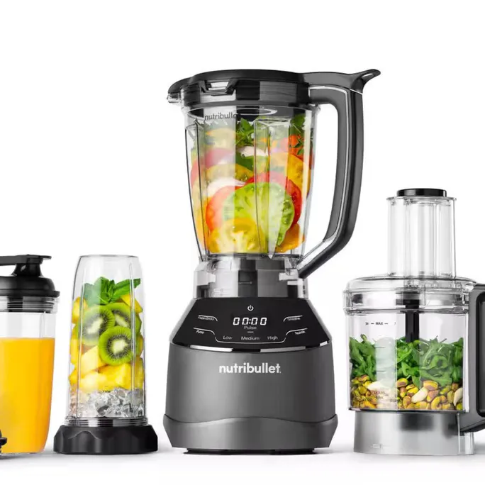 NutriBullet NBF580B Triple Prep System 1500W Standmixer dunkelgrau