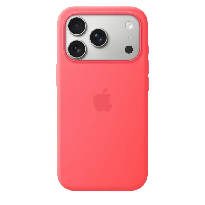 Apple Silicone Case mit MagSafe für iPhone 17 Pro Guavepink