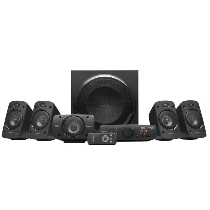 Logitech Z906 5.1 Surround-Sound-Lautsprechersystem, THX, Dolby Digital, DTS, 500 Watt Gesamtleistung