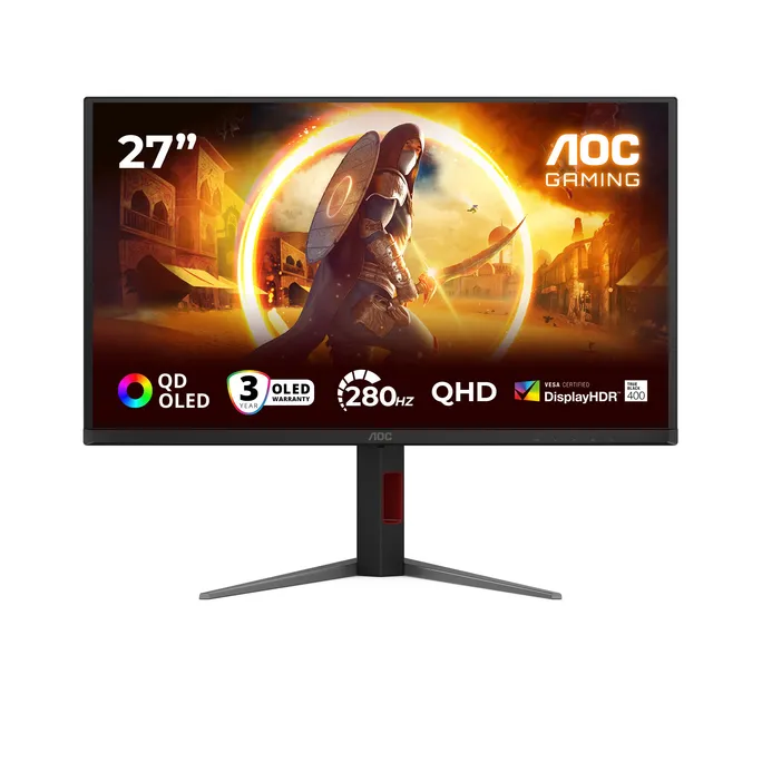 AOC Q27G4ZD 26.5 Zoll QHD QD-OLED Gaming Monitor 16:9 DP/HDMI 280 Hz