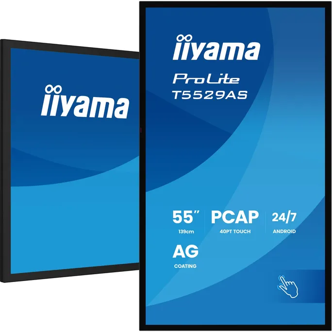 iiyama ProLite T5529AS-B1AG 139cm (55") 4K UHD Touch Monitor HDMI/USB-C