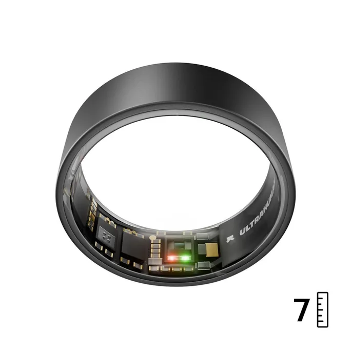 ULTRAHUMAN Ring Air - Smart Ring für Frauen und Männer - Schlaf -und Fitness Tracking Wearable - Herzfrequenz - Smartring Matte Grey Größe 7