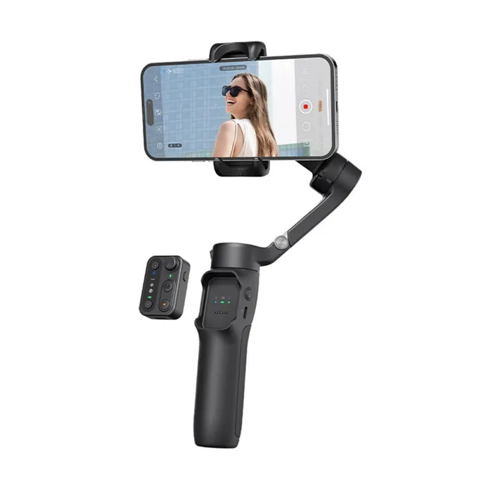 Hohem iSteady HPG-X3 SE Smartphone‑Gimbal mit abnehmbarer Fernbedienund Schwarz
