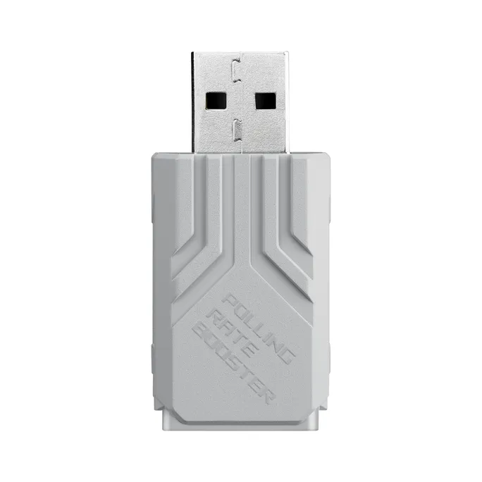 ASUS ROG Polling Rate Boost USB-Adapter Weiß, 8000 Hz Abtastrate für deine ROG Gaming- Tastatur- und Maus