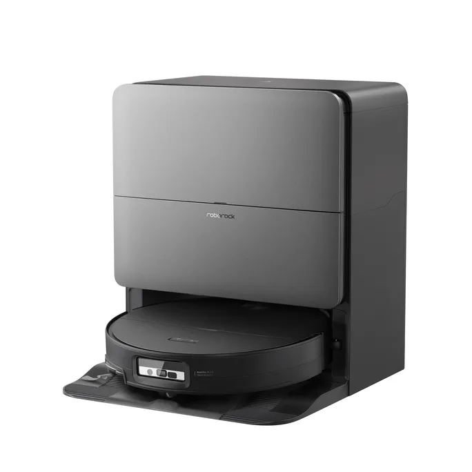 Roborock Saros 20 Sonic Complete Schwarz Wischroboter mit Rockdock Absaug- /Reinigungsstation