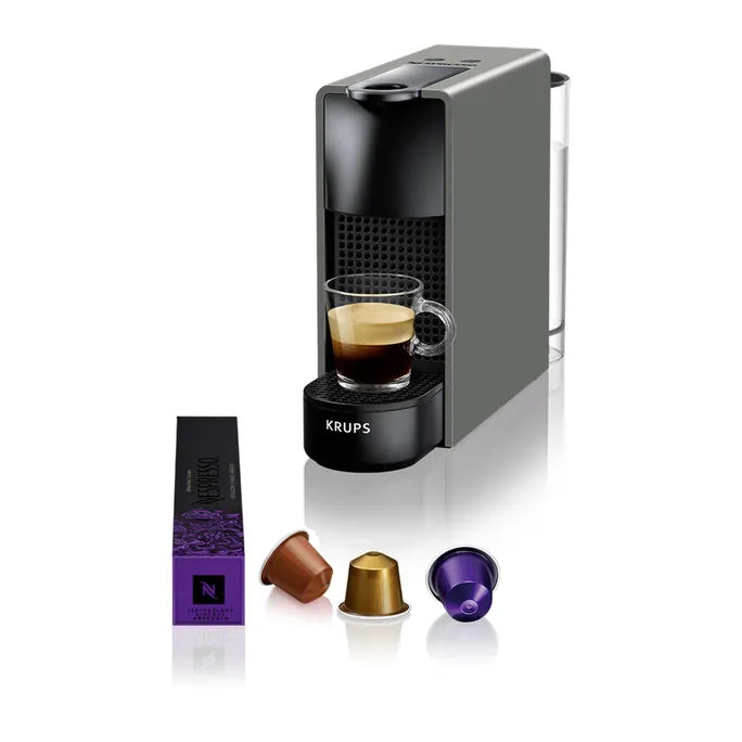 Kapselmaschine Nespresso Essenza Mini von Krups Grau