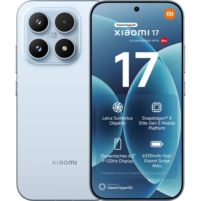 Xiaomi 17 12/512GB Dual-SIM blau, Android 16 Smartphone
