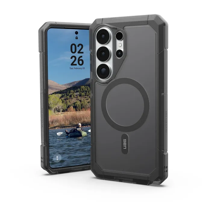 UAG Urban Armor Gear Trooper Case mit Magnet-Modul für Samsung Galaxy S26 Ultra ash (grau transparent)