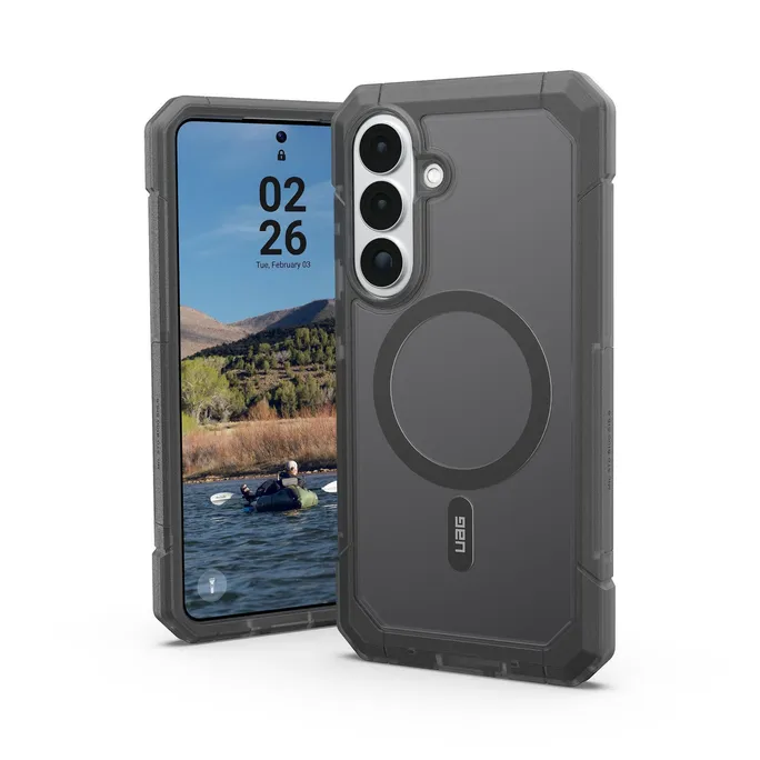 UAG Urban Armor Gear Trooper Case mit Magnet-Modul für Samsung Galaxy S26+ ash (grau transparent)