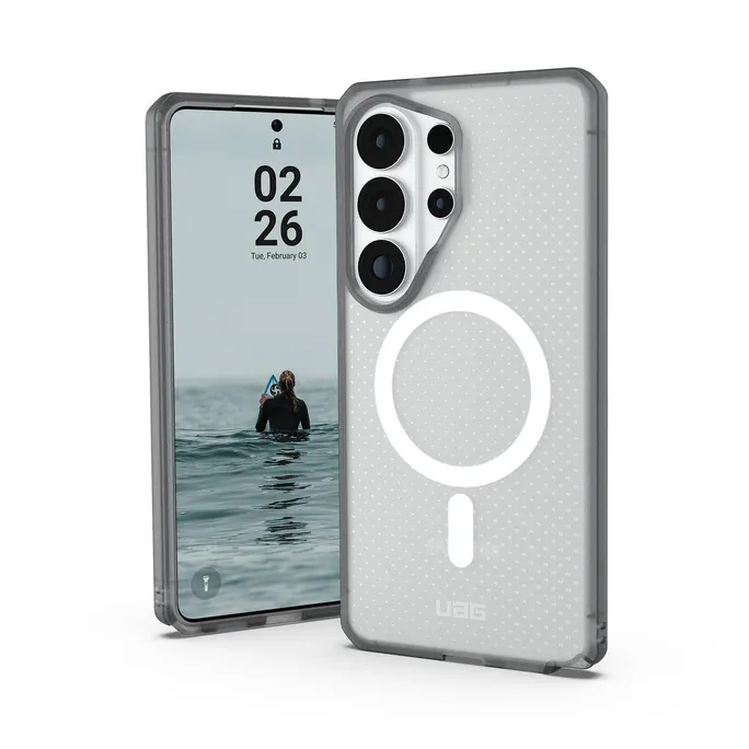 UAG Urban Armor Gear Dot Case mit Magnet-Modul für Samsung Galaxy S26 Ultra frosted ice (transparent)/ash (grau)
