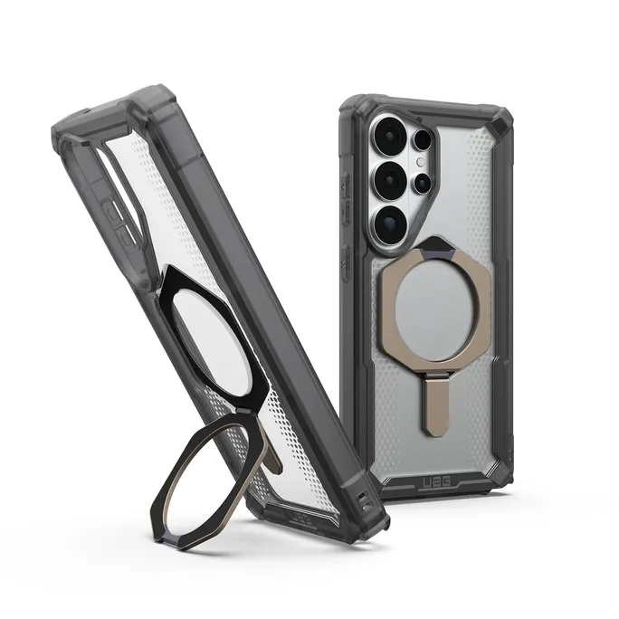 UAG Urban Armor Gear Plasma XTE Kickstand Case mit Magnet-Modul für Samsung Galaxy S26 Ultra ash (grau)/ transparent/titan