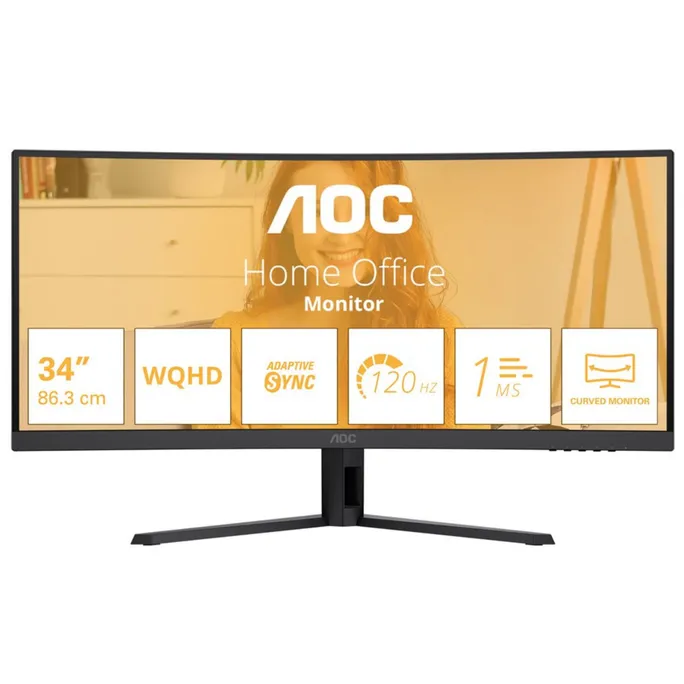 AOC CU34B3E 34 Zoll UWQHD 21:9 120 Hz Curved Monitor