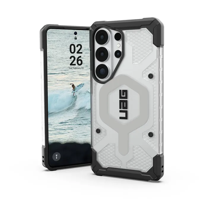 UAG Urban Armor Gear Pathfinder Case mit Magnet-Modul für Samsung Galaxy S26 Ultra ash (grau transparent)/schwarz