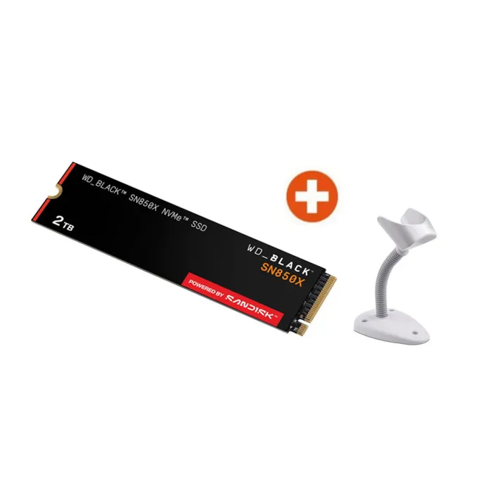 WD_BLACK SN850X NVMe SSD 2 TB M.2 2280 PCIe 4.0  + Datalogic Basic Stand - Barcodescanner-Ständer