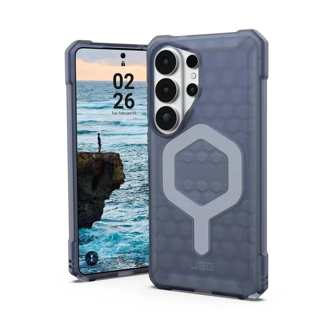 UAG Urban Armor Gear Essential Armor Case mit Magnet-Modul für Samsung Galaxy S26 Ultra cloud blau (transparent)